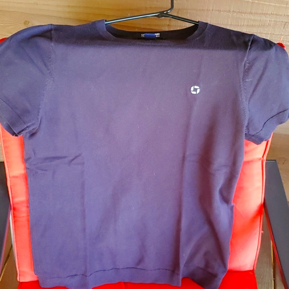 Chase Lands End navy sweater.